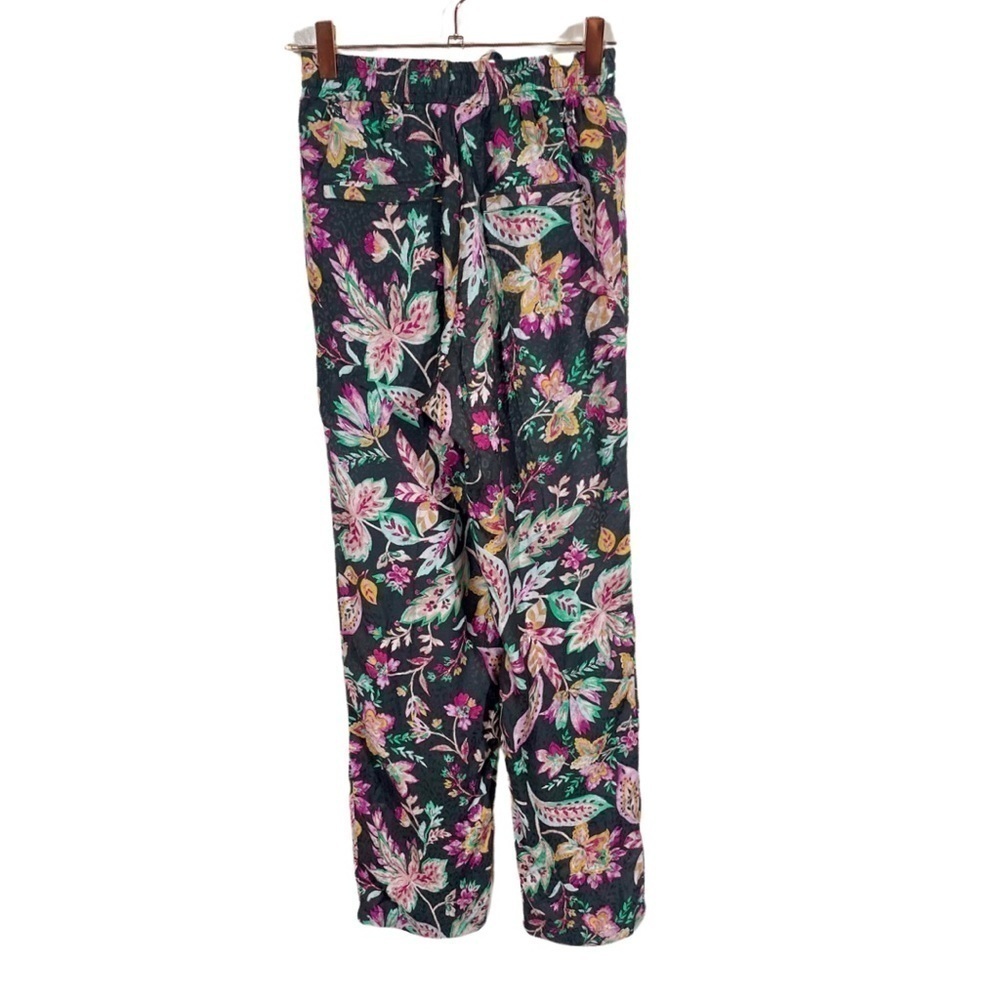 Isabel Marant Floral Print Trousers - Black and Pink - Picture 6 of 14